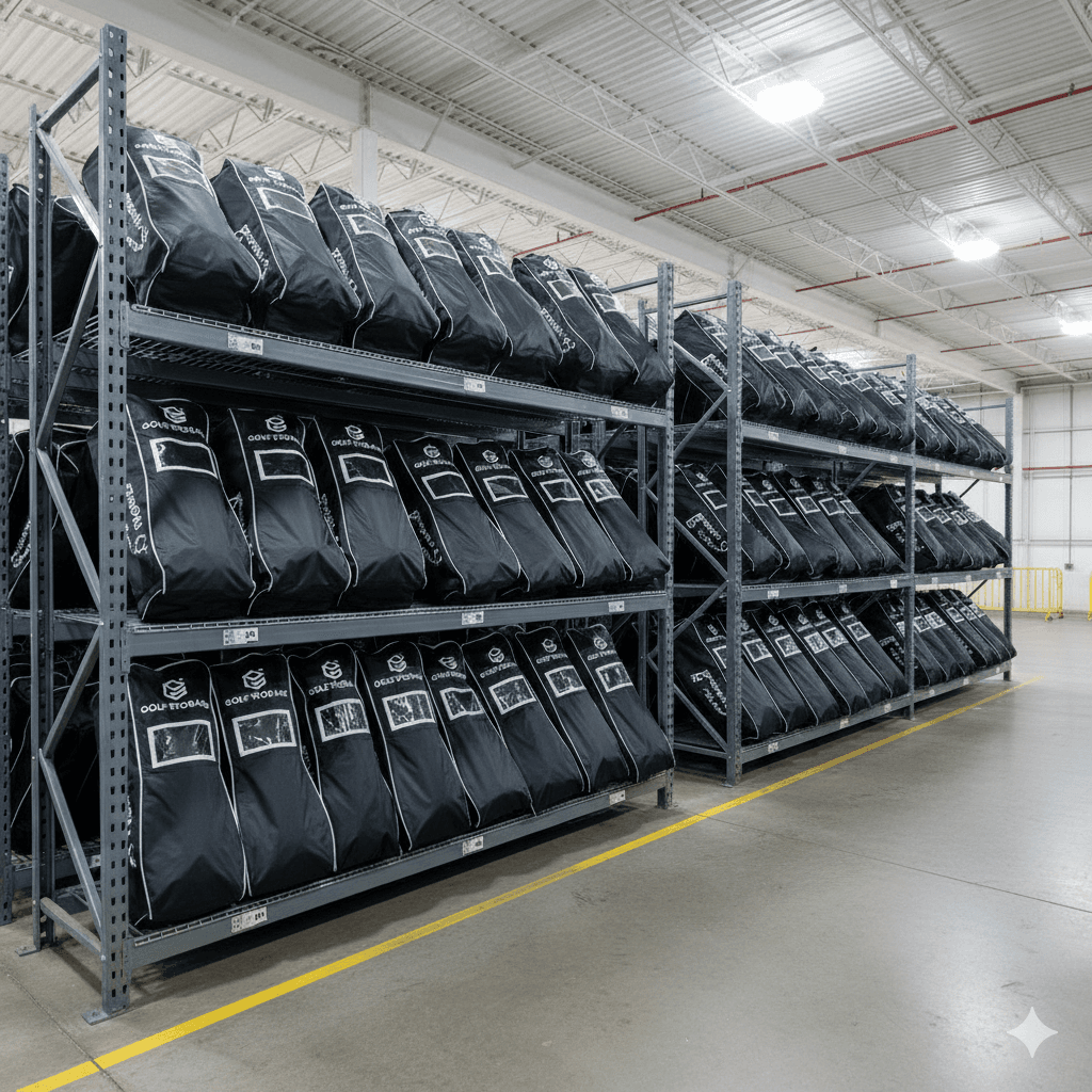 ゴルフバッグの収納